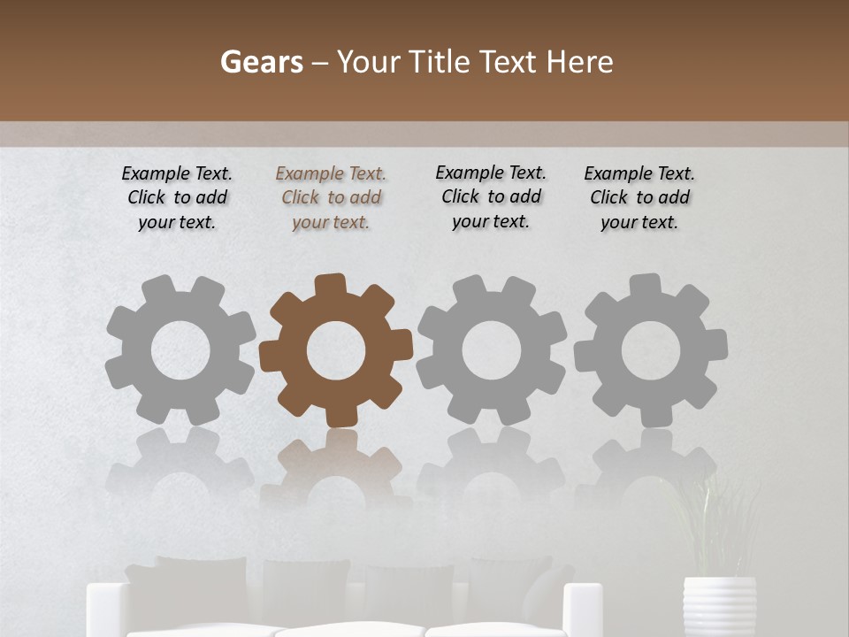 Leuchten Modern Betonwand PowerPoint Template