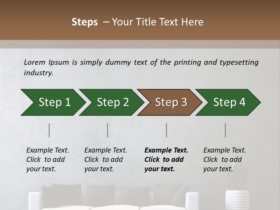 Leuchten Modern Betonwand PowerPoint Template