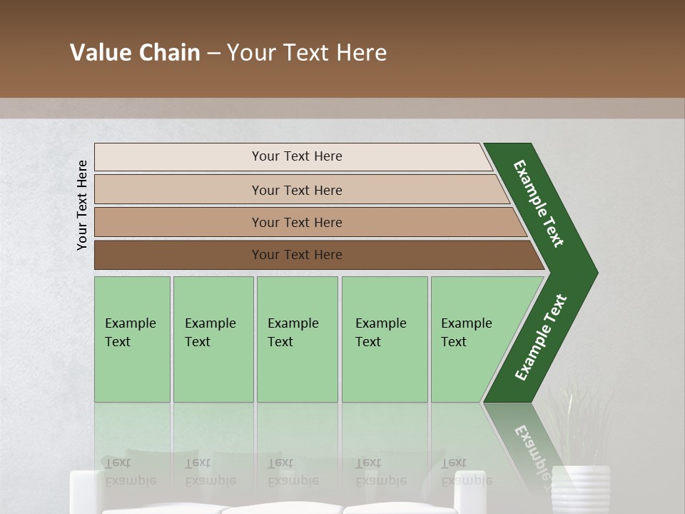 Leuchten Modern Betonwand PowerPoint Template