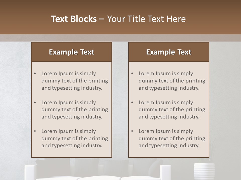 Leuchten Modern Betonwand PowerPoint Template