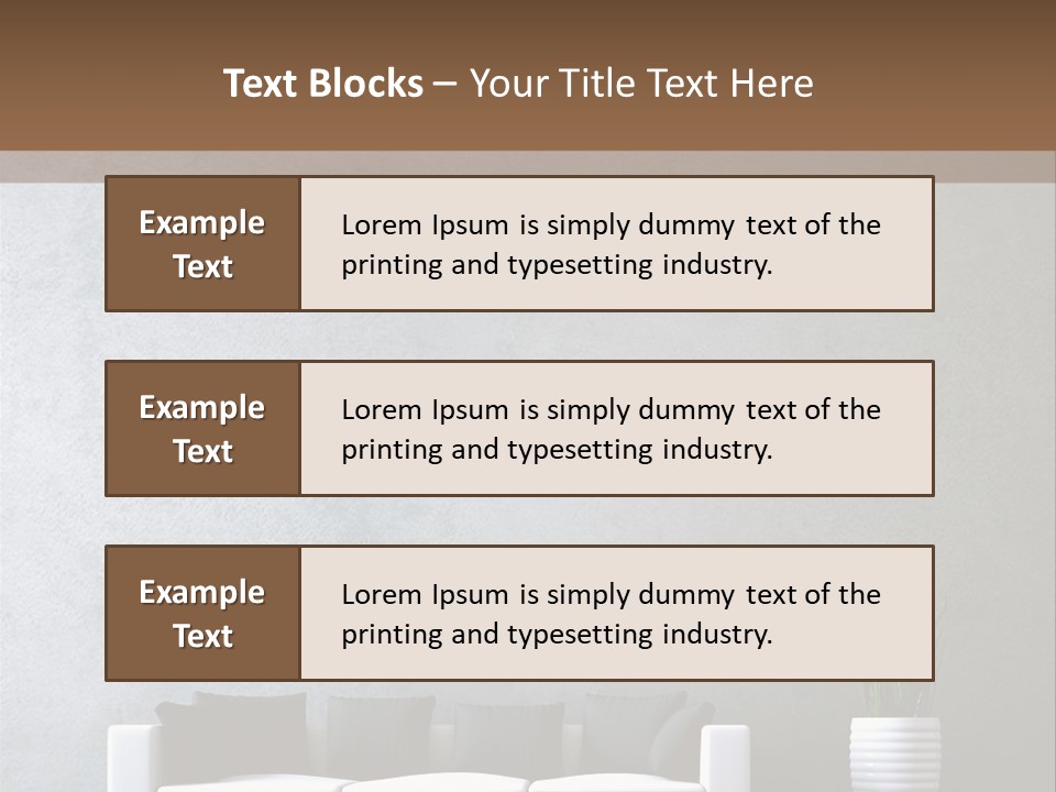 Leuchten Modern Betonwand PowerPoint Template