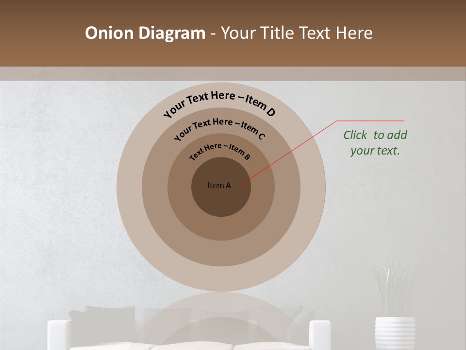 Leuchten Modern Betonwand PowerPoint Template