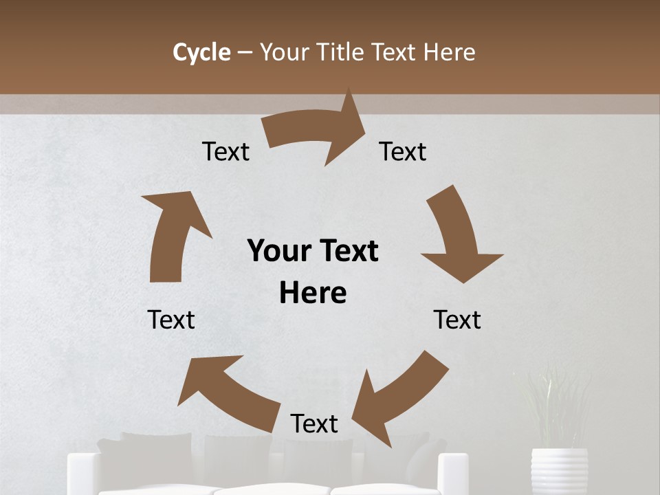 Leuchten Modern Betonwand PowerPoint Template