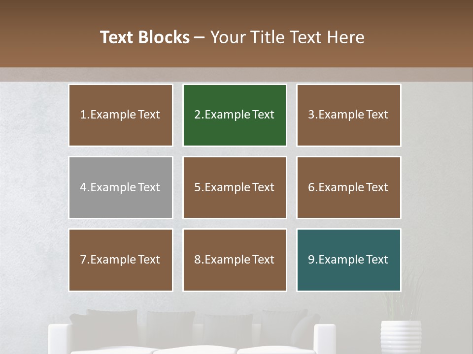 Leuchten Modern Betonwand PowerPoint Template