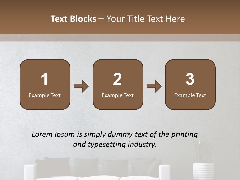 Leuchten Modern Betonwand PowerPoint Template