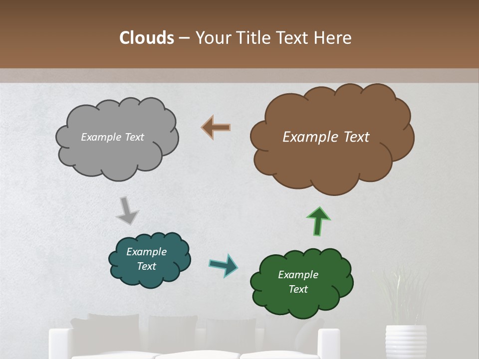 Leuchten Modern Betonwand PowerPoint Template