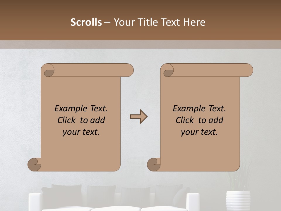 Leuchten Modern Betonwand PowerPoint Template