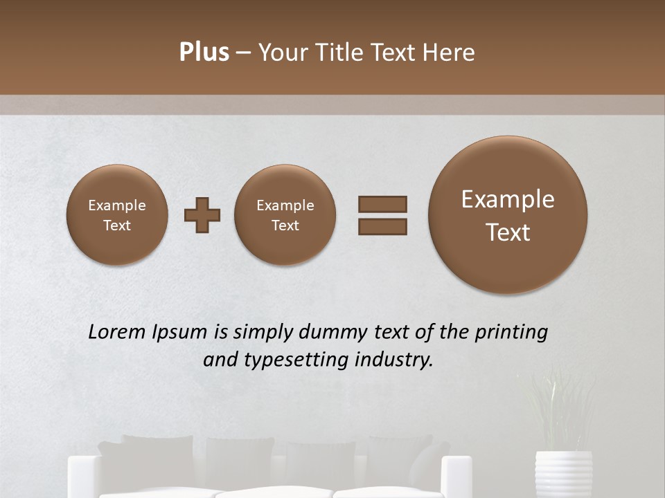 Leuchten Modern Betonwand PowerPoint Template