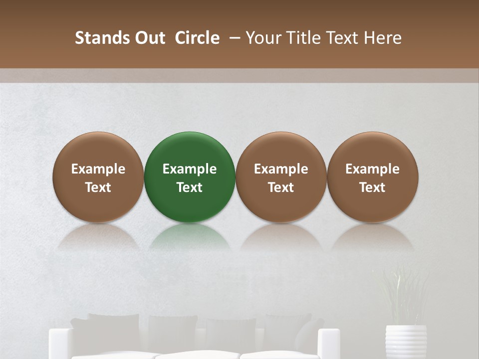 Leuchten Modern Betonwand PowerPoint Template