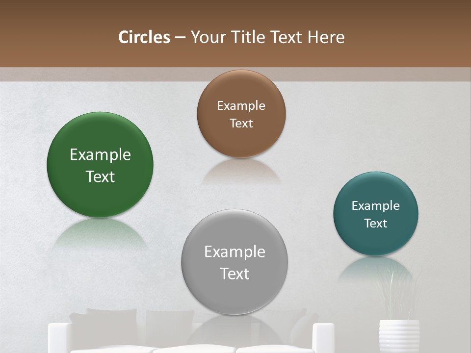 Leuchten Modern Betonwand PowerPoint Template