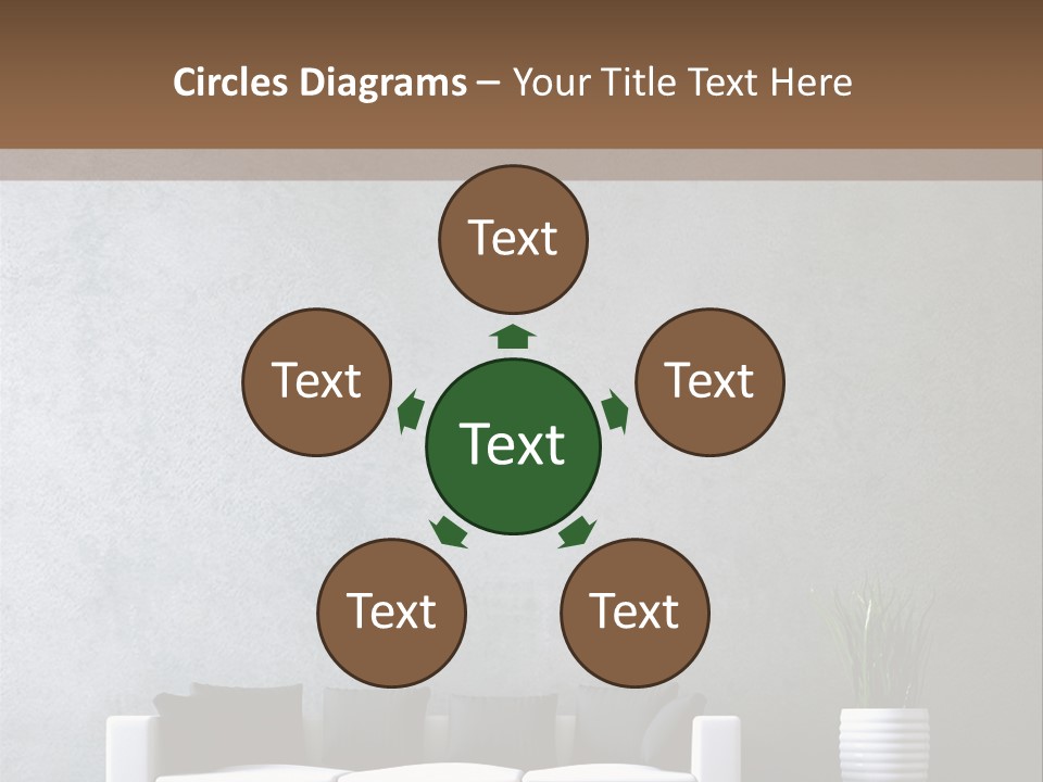 Leuchten Modern Betonwand PowerPoint Template