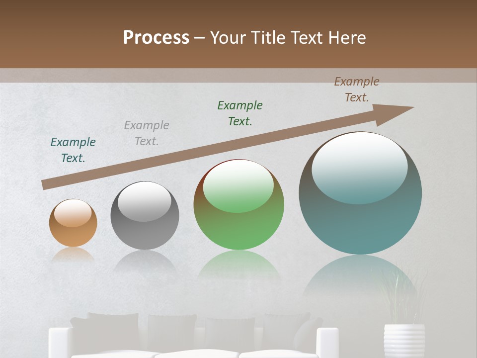 Leuchten Modern Betonwand PowerPoint Template