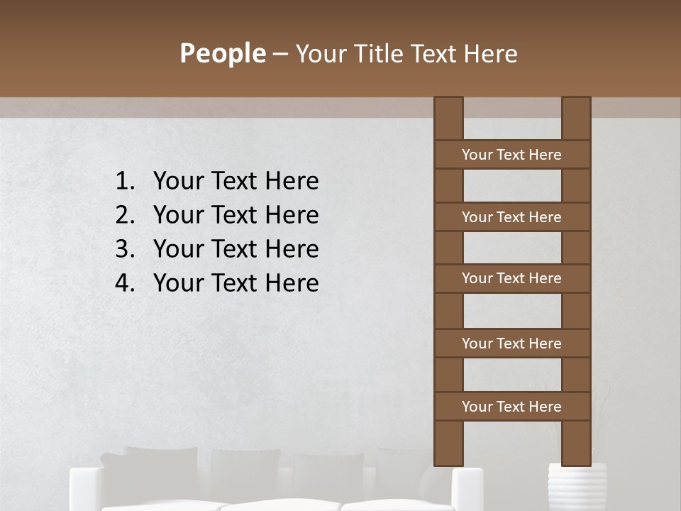 Leuchten Modern Betonwand PowerPoint Template