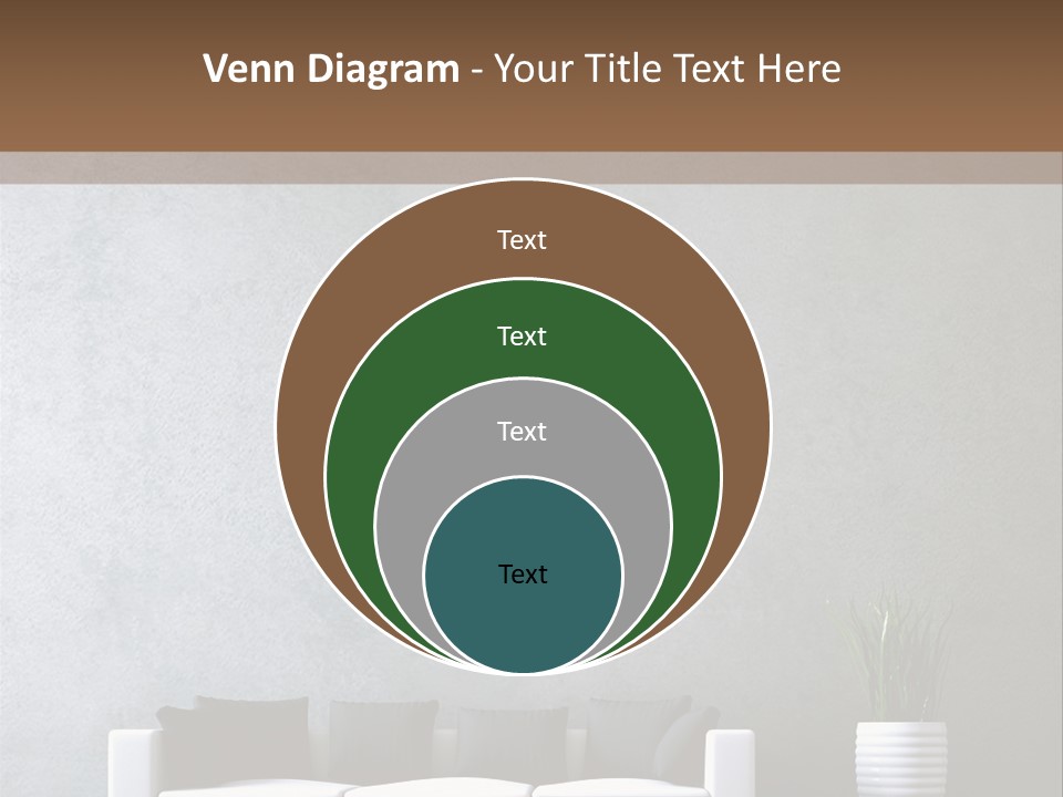 Leuchten Modern Betonwand PowerPoint Template