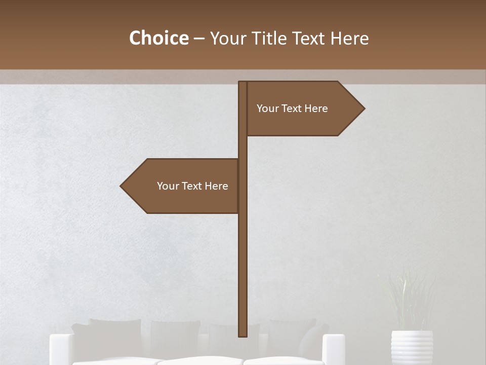 Leuchten Modern Betonwand PowerPoint Template