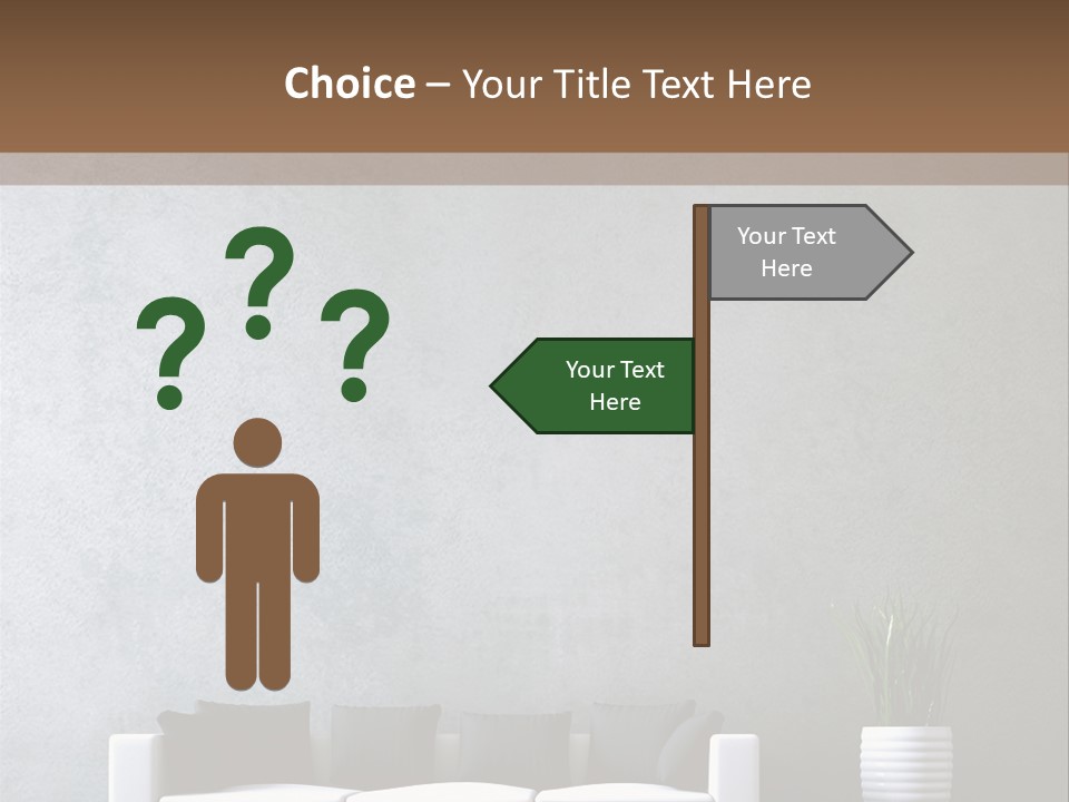 Leuchten Modern Betonwand PowerPoint Template