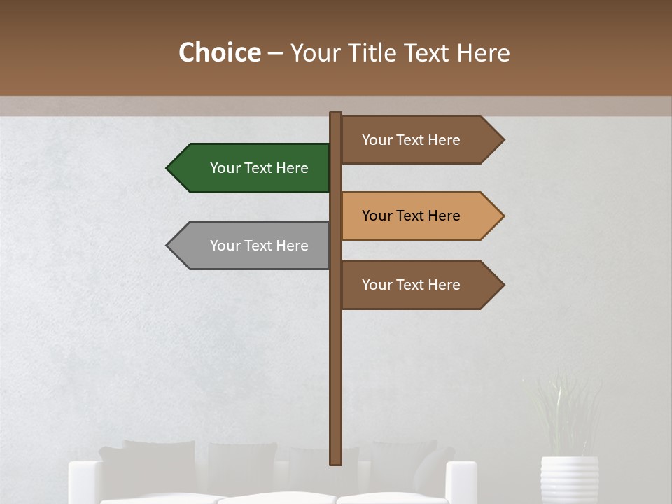 Leuchten Modern Betonwand PowerPoint Template