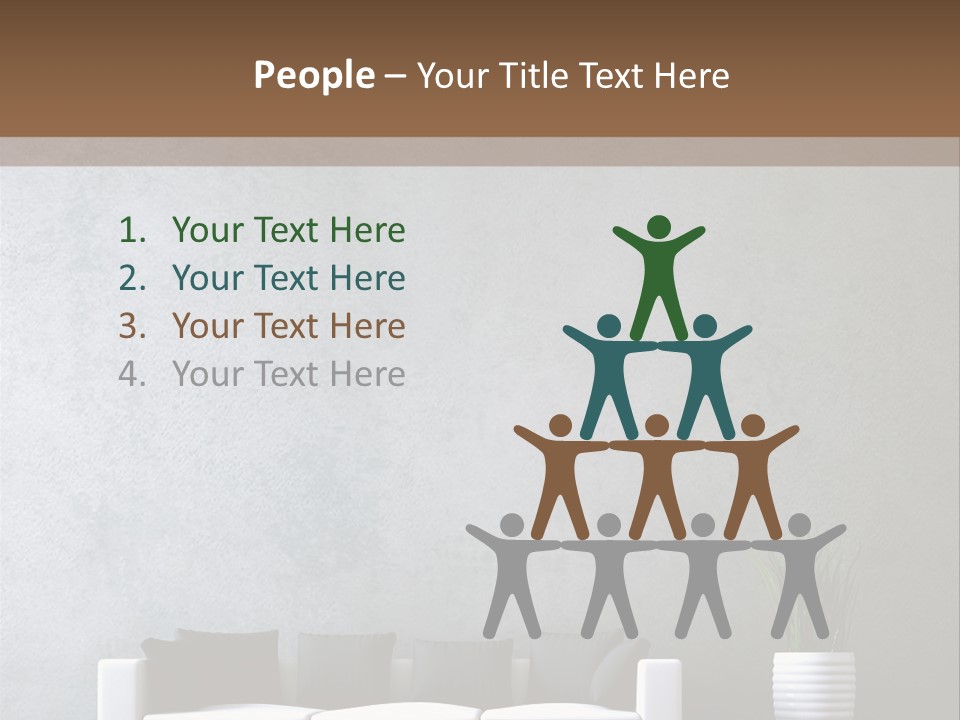 Leuchten Modern Betonwand PowerPoint Template