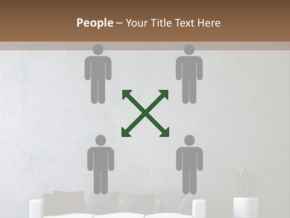 Leuchten Modern Betonwand PowerPoint Template