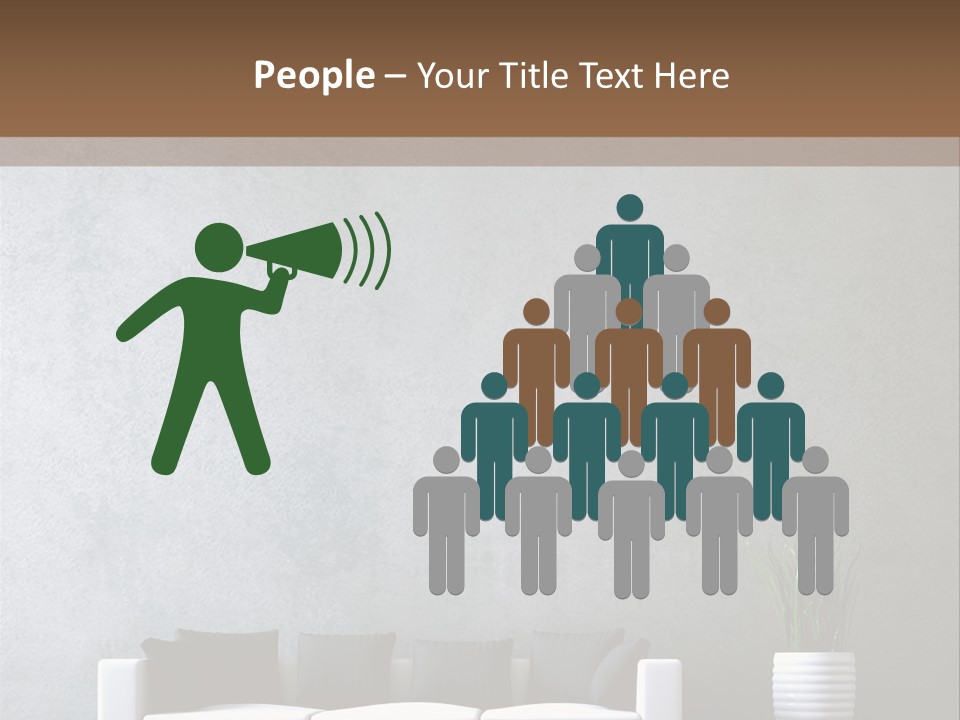 Leuchten Modern Betonwand PowerPoint Template