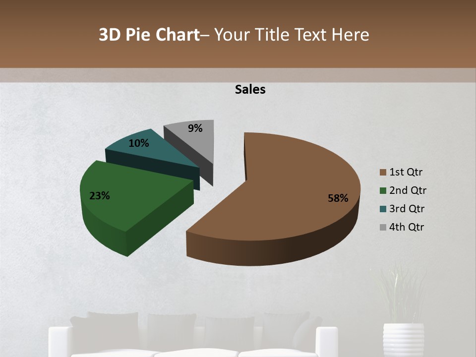Leuchten Modern Betonwand PowerPoint Template