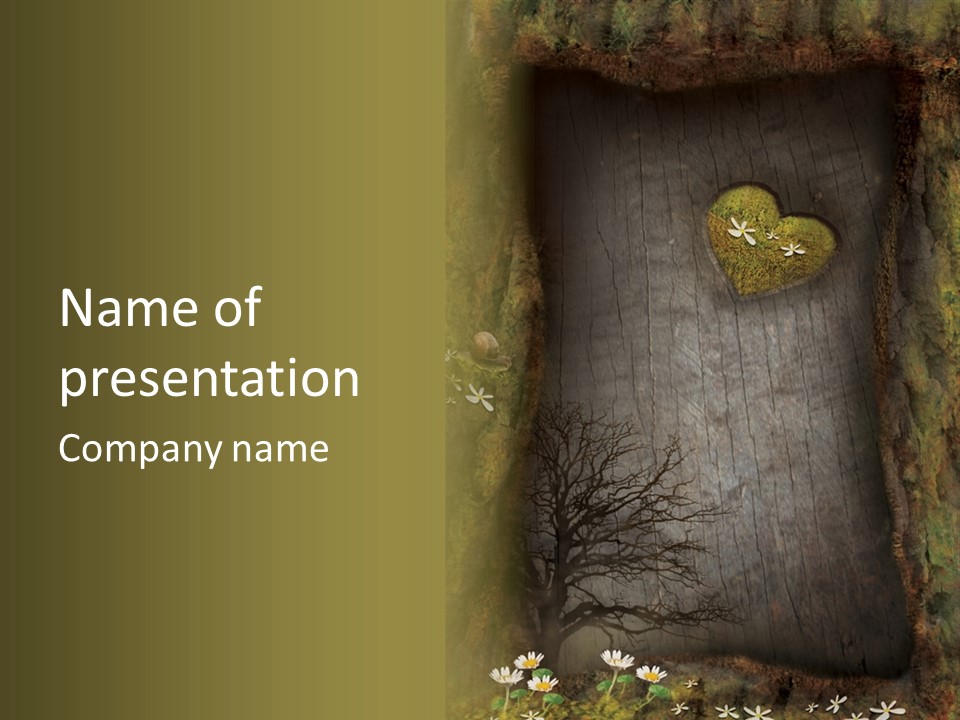 Gift Texture Snail PowerPoint Template