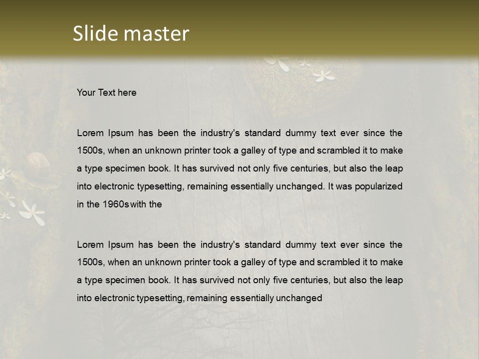 Gift Texture Snail PowerPoint Template