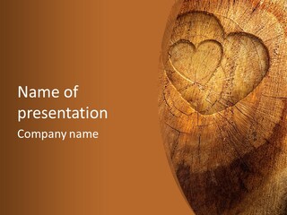 Wooden Shade Valentine PowerPoint Template