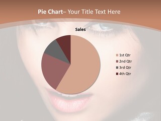 Blue Eyes Portrait Hair PowerPoint Template