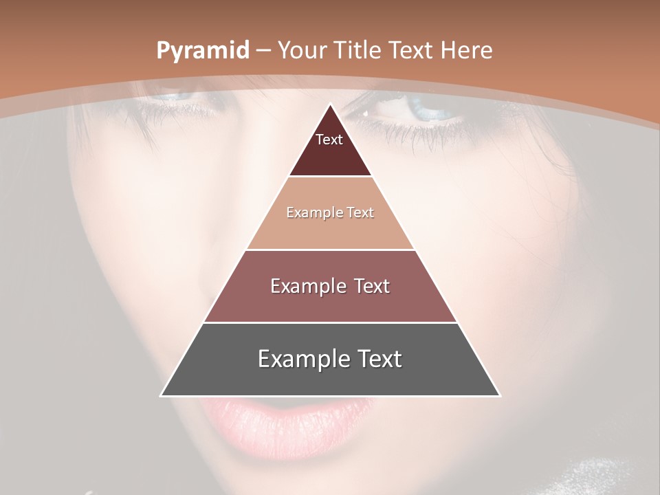 Blue Eyes Portrait Hair PowerPoint Template