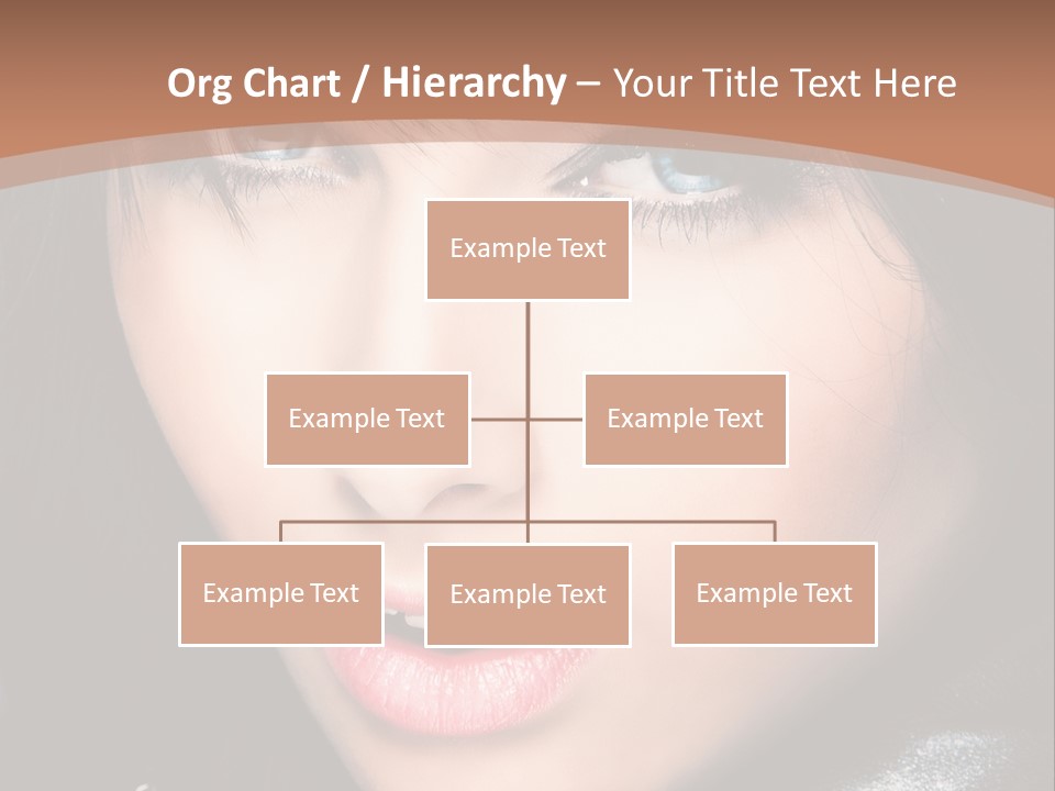 Blue Eyes Portrait Hair PowerPoint Template