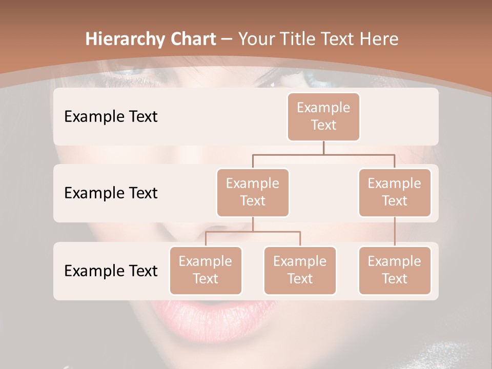 Blue Eyes Portrait Hair PowerPoint Template