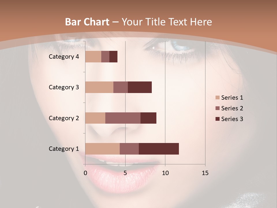 Blue Eyes Portrait Hair PowerPoint Template