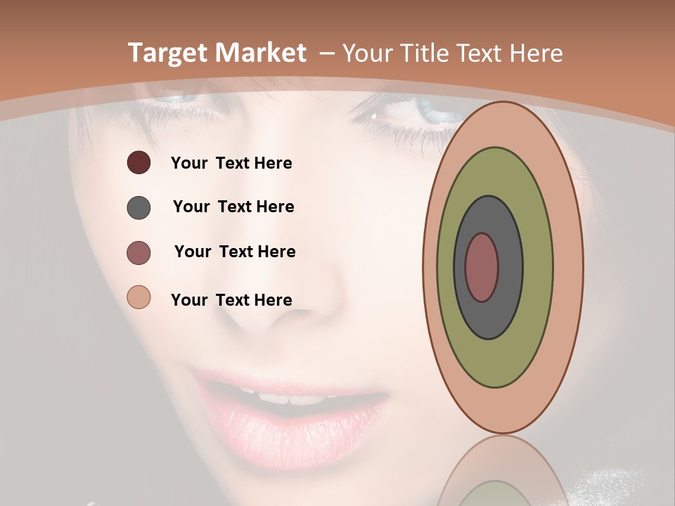 Blue Eyes Portrait Hair PowerPoint Template