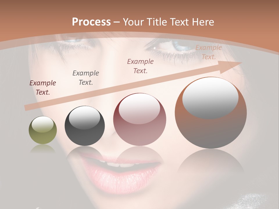 Blue Eyes Portrait Hair PowerPoint Template