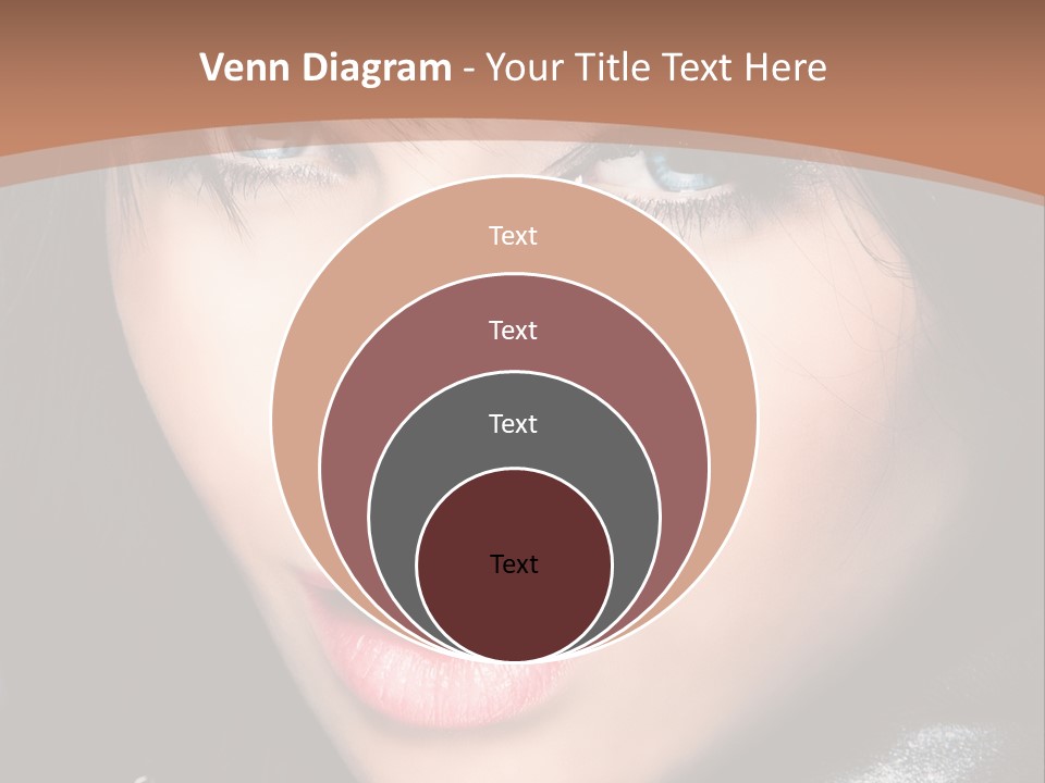 Blue Eyes Portrait Hair PowerPoint Template