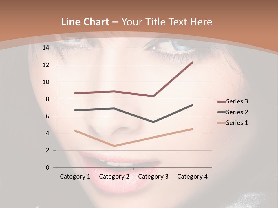 Blue Eyes Portrait Hair PowerPoint Template