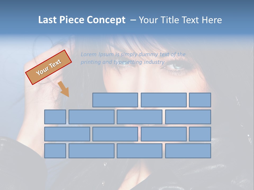 Fashion Attractive Model PowerPoint Template