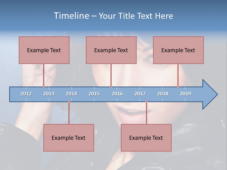 Fashion Attractive Model PowerPoint Template