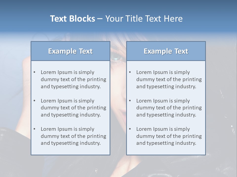 Fashion Attractive Model PowerPoint Template