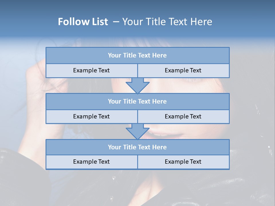 Fashion Attractive Model PowerPoint Template