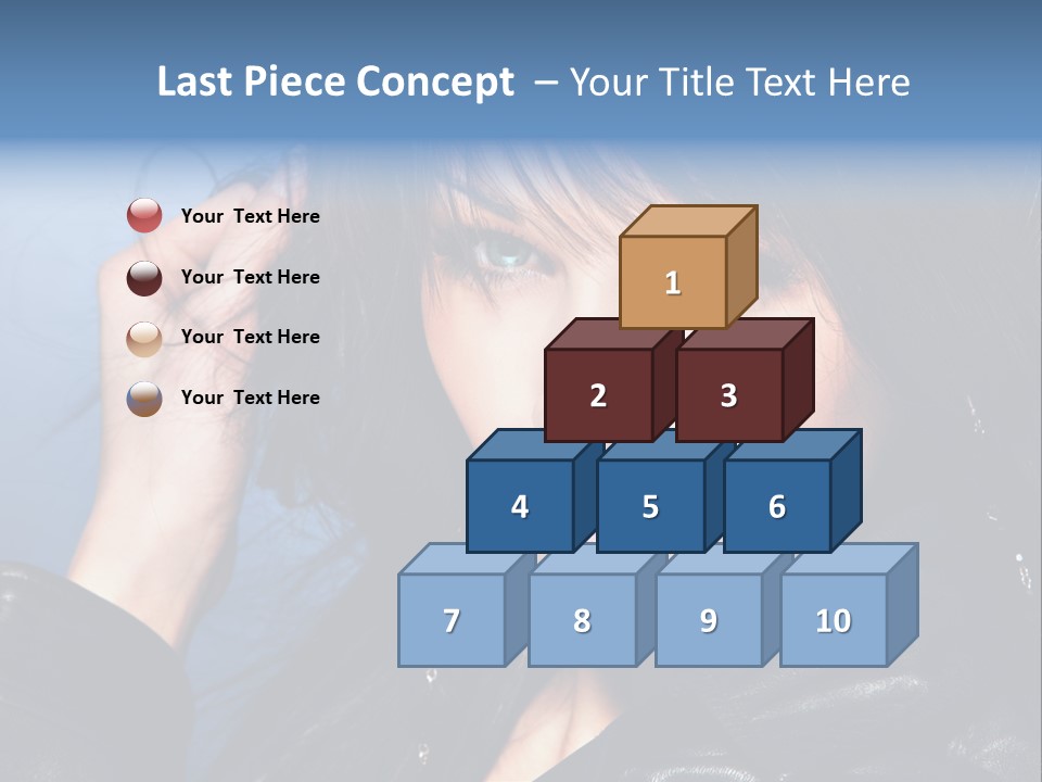 Fashion Attractive Model PowerPoint Template