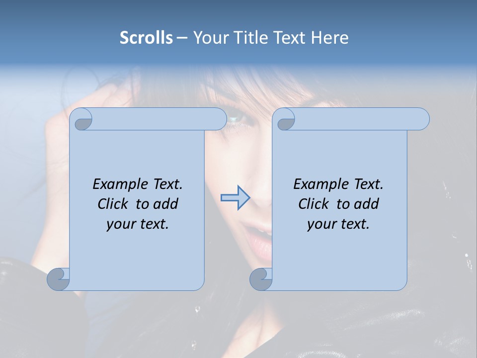 Fashion Attractive Model PowerPoint Template