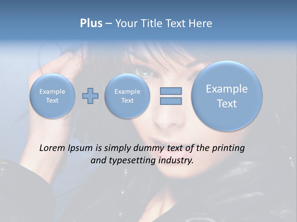 Fashion Attractive Model PowerPoint Template