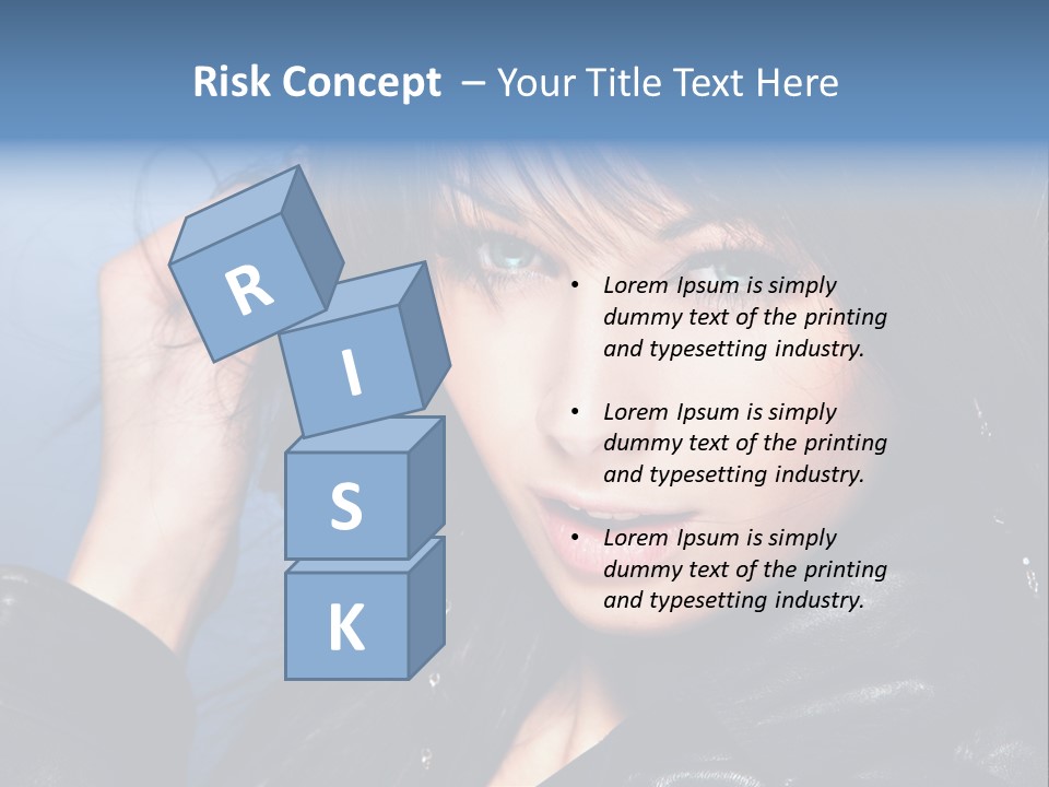 Fashion Attractive Model PowerPoint Template