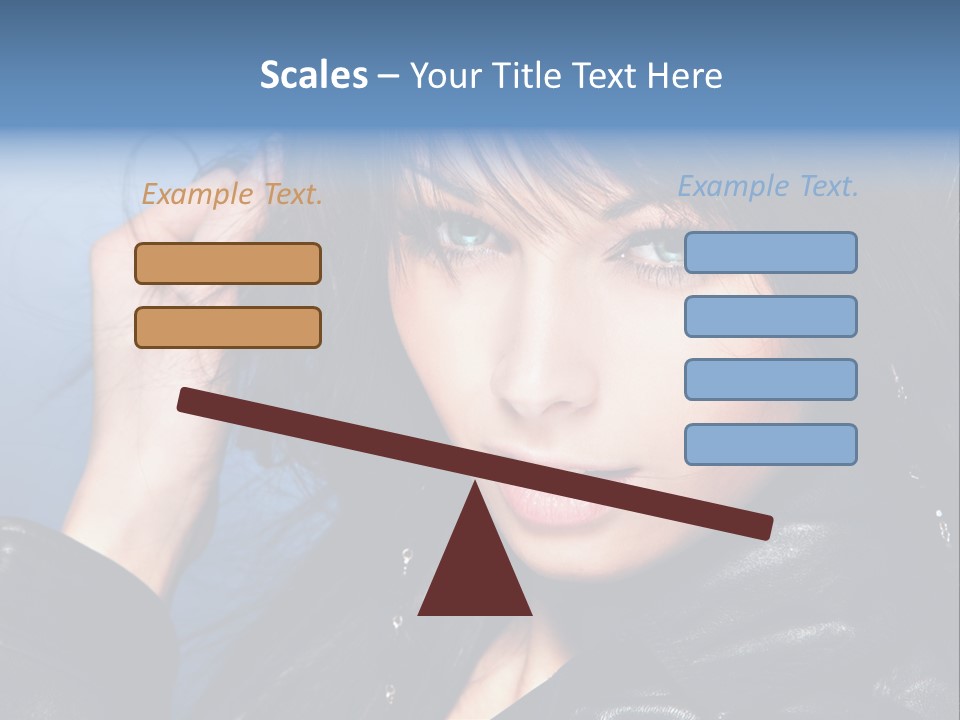 Fashion Attractive Model PowerPoint Template