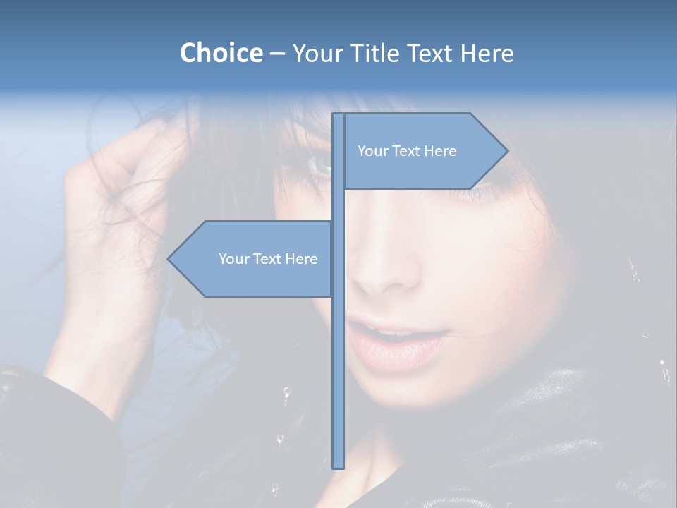 Fashion Attractive Model PowerPoint Template