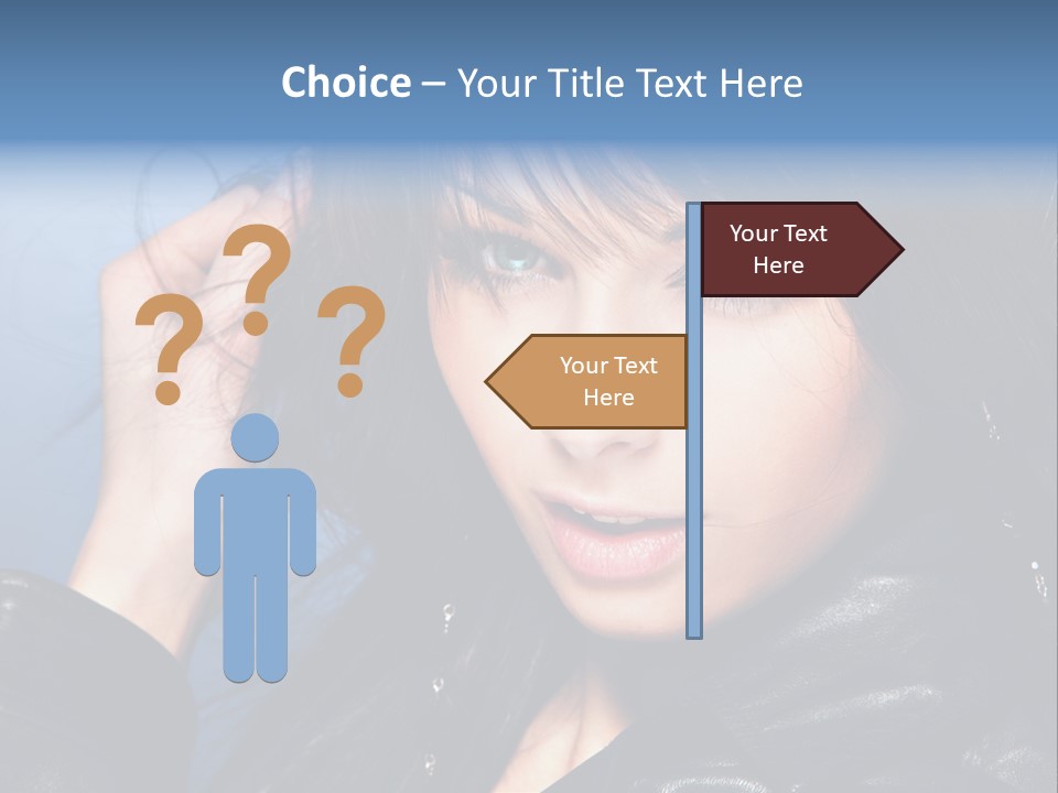 Fashion Attractive Model PowerPoint Template