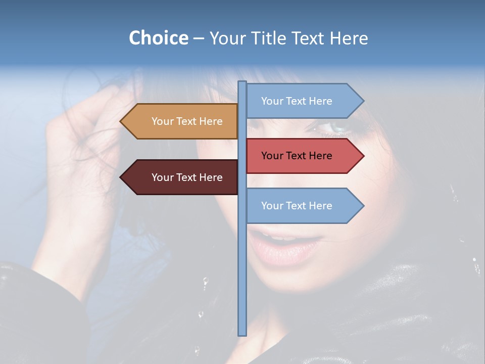 Fashion Attractive Model PowerPoint Template
