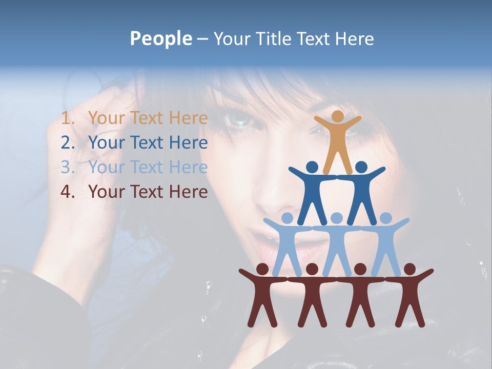 Fashion Attractive Model PowerPoint Template